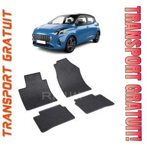 Hyundai I10 III, Hatchback, fabricat din 02.2020 - Prezent, set covorase auto dedicate, din cauciuc 100% Premium