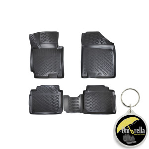 Hyundai I30 I 2007-2012 Set 4 covorase auto din cauciuc tip tavita premium line 3D accesorii pentru autoturismul tau - masina v241667