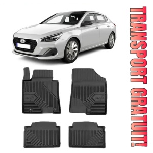 Hyundai I30 II Din 02.2012 - 06.2017, Combi , Set Covorase Auto Tip Tavita Premium 3D, din cauciuc
