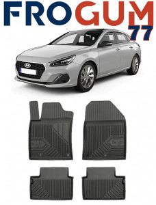 Hyundai I30 III Din 02.2017 - Prezent, Coupe , Set Covorase Auto Tip Tavita Premium 3D, din cauciuc accesorii pentru autoturismul tau - masina v167967