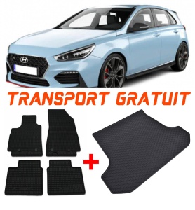 Hyundai I30 Set Covorase + tavita portbagaj auto Hyundai I30 II fabricatie 02.2012 - 01.2017, caroserie hatchback accesorii pentru autoturismul tau - masina v2768