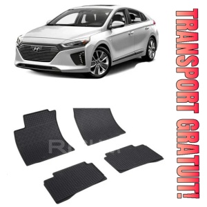 Hyundai Ioniq Elektro, Hatchback, fabricat din 10.2016 - 06.2022, set covorase auto dedicate, din cauciuc 100% Premium