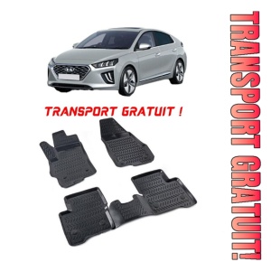 Hyundai Ioniq Hybrid 2017-2021 Set 4 covorase auto din cauciuc tip tavita premium line 3D - Transport Gratuit!