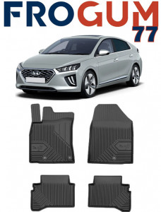 Hyundai Ioniq Hybrid Din 10.2016 - 06.2022, Hatchback , Set Covorase Auto Tip Tavita Premium 3D, din cauciuc accesorii pentru autoturismul tau - masina v168708
