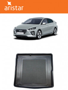 Hyundai Ioniq Hybrid Hatchback din 10.2016 - 06.2022, Tavita Pentru Portbagaj Lux Premium Dedicata, Portbagaj Inferior *1 accesorii pentru autoturismul tau - masina v189112