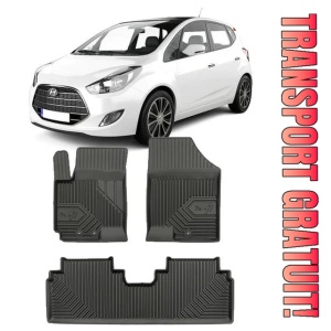Hyundai IX20 Din 05.2010 - Prezent, Hatchback , Set Covorase Auto Tip Tavita Premium 3D, din cauciuc
