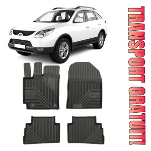 Hyundai Kona Din 11.2017 - Prezent, Suv, InclusIV Facelift , Set Covorase Auto Tip Tavita Premium 3D, din cauciuc