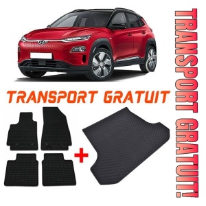 Hyundai Kona Electric din 08.2018 - Prezent Suv InclusIV Facelift *1, Set Covorase + tavita portbagaj auto
