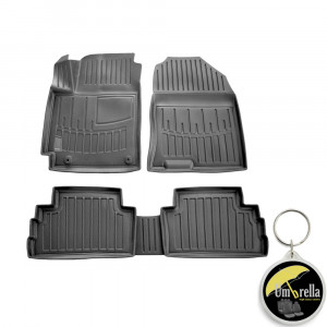 Hyundai Kona Versiunea Benzina (2017-) Set covorase auto cauciuc G.Modern Line 3D accesorii pentru autoturismul tau - masina v239542