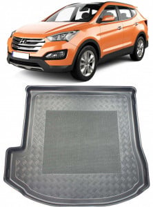 Hyundai Santa Fe III Suv din 09.2012 - 07.2018, Tavita Pentru Portbagaj Lux Premium Dedicata, 7 Locuri *4 accesorii pentru autoturismul tau - masina v198548