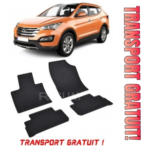 Hyundai Santa Fe IV Facelift, Suv, fabricat din 11.2020 - Prezent, set covorase auto dedicate, din cauciuc 100% Premium - Transport Gratuit