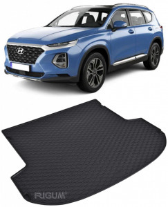 Hyundai Santa Tavita pentru portbagaj din cauciuc, compatibila Hyundai Santa Fe IV fabricatie 08.2018 - 2020, caroserie suv, 5 locuri accesorii pentru autoturismul tau - masina v112535