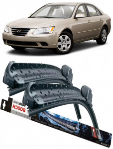 Hyundai Sonata Set 2 stergatoare parbriz Bosch Bosch Aerotwin compatibile cu Hyundai Sonata 2009-2015 (65 cm / 45 cm) accesorii pentru autoturismul tau - masina v133037