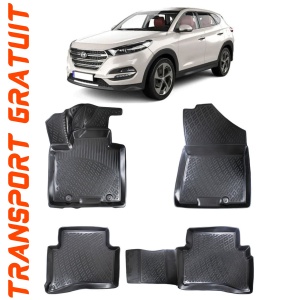 Hyundai Tucson III 2015-2020 Set 4 covorase auto din cauciuc tip tavita premium line 3D accesorii pentru autoturismul tau - masina v242106