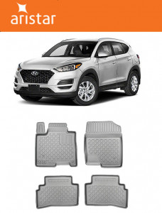 Hyundai Tucson, Suv, Din 12.2020 - Prezent , Set Covorase Auto Tip Tavita Premium 3D, din cauciuc accesorii pentru autoturismul tau - masina v170427