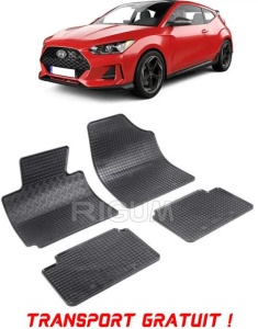 Hyundai Veloster, Coupe, fabricat din 07.2011 - 12.2016, set covorase auto dedicate, din cauciuc 100% Premium - Transport Gratuit accesorii pentru autoturismul tau - masina v39236