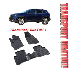 Jeep Grand Cheeroke IV Wk2 2011-2022 Set 4 covorase auto din cauciuc tip tavita premium line 3D - Transport Gratuit!