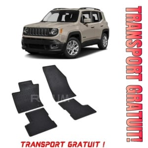 Jeep Renegade, Suv, fabricat din 09.2014 - 06.2018, set covorase auto dedicate, din cauciuc 100% Premium - Transport Gratuit