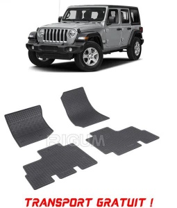 Jeep Wrangler, Suv, fabricat din 10.2006 - 04.2018, 5 Usi, Ampatament Lung, set covorase auto dedicate, din cauciuc 100% Premium - Transport Gratuit accesorii pentru autoturismul tau - masina v39206