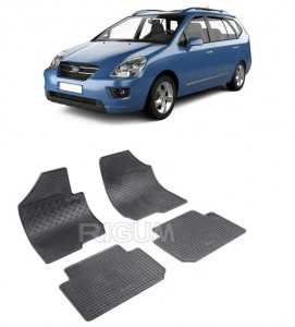 Kia Carens II, Van, fabricat din 11.2006 - 12.2012, set covorase auto dedicate, din cauciuc 100% Premium accesorii pentru autoturismul tau - masina v157653