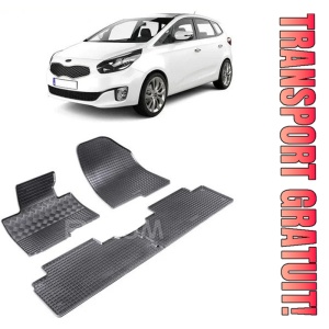 Kia Carens III, Van, fabricat din 04.2013 - 08.2019, 5 Locuri, set covorase auto dedicate, din cauciuc 100% Premium