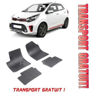 Kia Picanto II, Hatchback, fabricat din 04.2011 - 03.2017, set covorase auto dedicate, din cauciuc 100% Premium - Transport Gratuit
