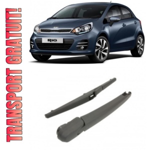 Kia Rio III Brat stergator pentru luneta spate cu lamela 285 mm, compatibil cu Kia Rio III Hatchback fabricat intre 2011-2017, calitate extra