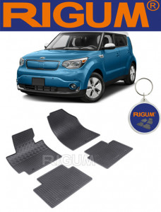 Kia Soul II, Hatchback, fabricat din 03.2014 - 03.2019, set covorase auto dedicate, din cauciuc 100% Premium accesorii pentru autoturismul tau - masina v160932