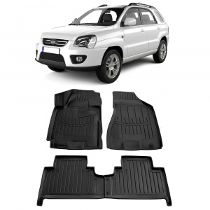 Kia Sportage (Je) (2004-2010) Set covorase auto cauciuc G.Modern Line 3D accesorii pentru autoturismul tau - masina v67057