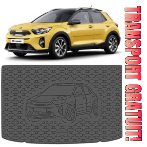 Kia Stonic Tavita pentru portbagaj din cauciuc, compatibila Kia Stonic fabricatie 10.2017 - prezent, caroserie suv, portbagaj superior, podea variabila in pozitie superioara