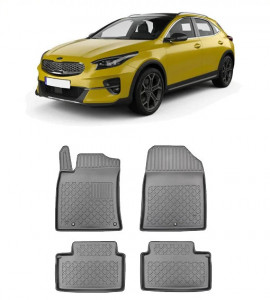 Kia Xceed, Suv, Din 09.2019 - Prezent , Set Covorase Auto Tip Tavita Premium 3D, din cauciuc accesorii pentru autoturismul tau - masina v170104
