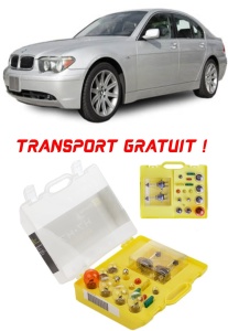 Kit trusa Set becuri H7 compatibila cu Bmw E65 din 2001 - 2008 , bec far, semnalizare , pozitie, iluminare numar, frana, plafoniera, stop frana