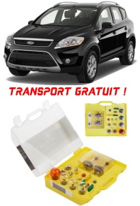 Kit trusa Set becuri H7 compatibila cu Ford Kuga I din 2008 - 2012 , bec far, semnalizare , pozitie, iluminare numar, frana, plafoniera, stop frana
