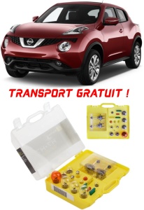 Kit trusa Set becuri H7 compatibila cu Nissan Juke din 2013 - 2021 , bec far, semnalizare , pozitie, iluminare numar, frana, plafoniera, stop frana