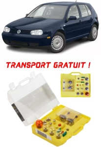 Kit trusa Set becuri H7 compatibila cu Volkswagen Golf IV din 1999 – 2004 , bec far, semnalizare , pozitie, iluminare numar, frana, plafoniera, stop frana