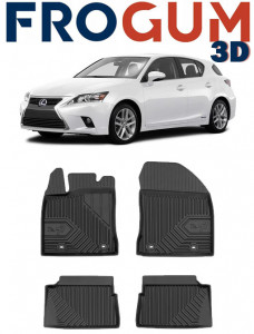 Lexus Ct200H Din 2011 - Prezent, Hatchback , Set Covorase Auto Tip Tavita Premium 3D, din cauciuc accesorii pentru autoturismul tau - masina v167220