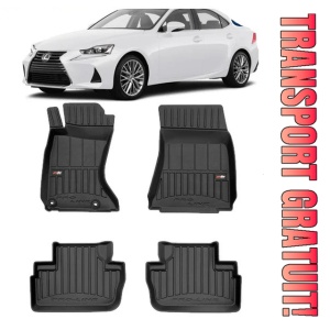 Lexus Is II Din 12.2005 - 05.2013, Sedan, 4X4 , Set Covorase Auto Tip Tavita Premium 3D, din cauciuc