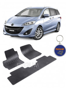 Mazda 5 fabricat din 2011 - Prezent (Randul 3), set covorase auto dedicate, din cauciuc 100% Premium accesorii pentru autoturismul tau - masina v157213