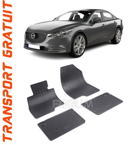 Mazda 6 III, Sedan, fabricat din 01.2013 - Prezent, set covorase auto dedicate, din cauciuc 100% Premium accesorii pentru autoturismul tau - masina v154899