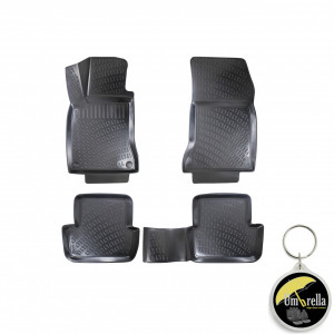 Mercedes A Class W176 2013-2018 Set 4 covorase auto din cauciuc tip tavita premium line 3D accesorii pentru autoturismul tau - masina v109250