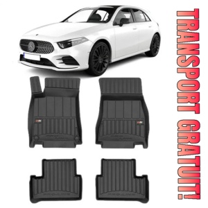 Mercedes A-Class W177 Din 05.2018 - Prezent, Hatchback , Set Covorase Auto Tip Tavita Premium 3D, din cauciuc