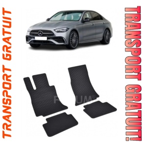 Mercedes C-Class W206 PhEV fabricat din 10.2021 - Prezent, Sedan, set covorase auto dedicate, din cauciuc 100% Premium