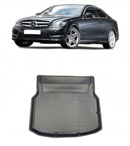 Mercedes clasa C W204 Coupe din 06.2011 - 12.2015, Tavita Pentru Portbagaj Lux Premium Dedicata, Bancheta Rabatabila (V2) *1 accesorii pentru autoturismul tau - masina v189662
