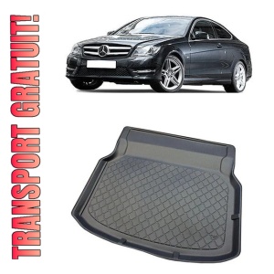 Mercedes clasa C W204 Coupe din 06.2011 - 12.2015, Tavita Pentru Portbagaj Lux Premium Dedicata, Bancheta Rabatabila (V2) *2
