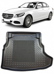 Mercedes clasa C W205 Sedan din 03.2014 - 11.2020, Tavita Pentru Portbagaj Lux Premium Dedicata, Bancheta Nerabatabila *2 accesorii pentru autoturismul tau - masina v198590