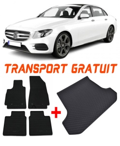 Mercedes Clasa E Set Covorase + tavita portbagaj auto Mercedes E-Class W213 fabricatie 04.2016 - prezent, caroserie sedan, fara subwoofer accesorii pentru autoturismul tau - masina v2092