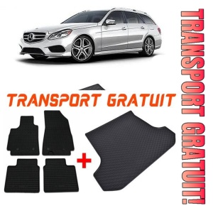 Mercedes clasa E W212 Combi din 2009 - 10.2016, Set Covorase + tavita portbagaj auto Portbagaj Superior *1