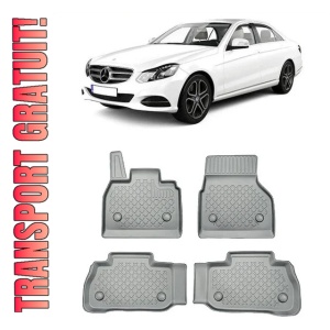 Mercedes Clasa E W213, Coupe, Din 04.2017 - Prezent , Set Covorase Auto Tip Tavita Premium 3D, din cauciuc
