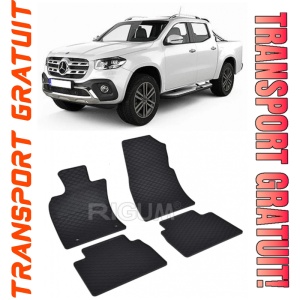 Mercedes Clasa X set covorase auto dedicate, din cauciuc dedicate Mercedes X-Class Clasa X fabricatie 01.2016 - prezent, caroserie pick-up
