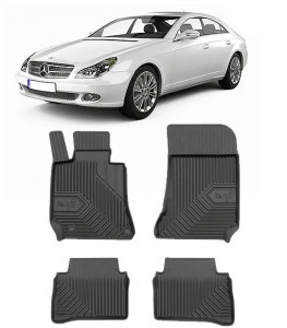 Mercedes Cls II Din 2010 - 2018, Coupe , Set Covorase Auto Tip Tavita Premium 3D, din cauciuc accesorii pentru autoturismul tau - masina v166170
